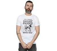 Disney Men's Mickey Mouse Steamboat Willie T-Shirt White X-Large