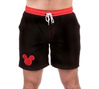 Disney Mens Mickey Mouse Swim Shorts Black Size Medium
