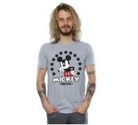 Disney Men's Mickey Mouse Unbeatable T-Shirt in Grey | Size: Medium Disney Grey M