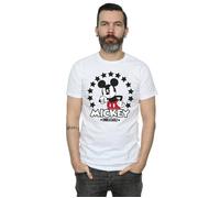 Disney Men's Mickey Mouse Unbeatable T-Shirt in White | Size: Large Disney White L