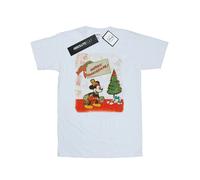 Disney Mens Mickey Mouse Vintage Christmas T-Shirt BI39932