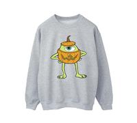 Disney Men's Mike Pumpkin Halloween Sweatshirt in Grey | Size: Small Disney Grey S
