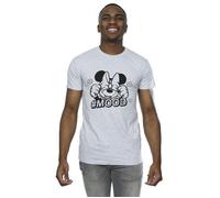 Disney Men's Minnie Mouse Mood T-Shirt in Grey | Size: Large Disney Grey L