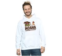 Disney Men's Moana Adventures in Oceania Hoodie in White | Size: Medium Disney White M