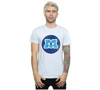 Disney Men's Monsters University Monster Emblem T-Shirt in Grey | Size: 2XL Disney Grey 2XL