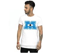 Disney Men's Monsters University Monster M T-Shirt in White | Size: Large Disney White L