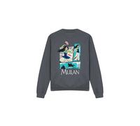 Disney Men's Mulan Action Panels Sweatshirt Charcoal | Size: 2XL Disney Charcoal 2XL