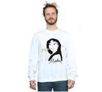 Disney Men's Mulan Chopsticks Sweatshirt in White | Size: Medium Disney White M