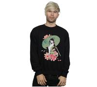 Disney Men's Mulan Magnolia Collage Sweatshirt in Black | Size: Large Disney Black L