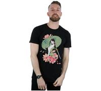 Disney Men's Mulan Magnolia Collage T-Shirt in Black | Size: Large Disney Black L