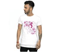 Disney Men's Mulan Mono Magnolia T-Shirt in White | Size: XL Disney White XL