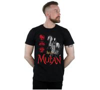 Disney Men's Mulan Movie Horse Pose T-Shirt in Black | Size: Medium Disney Black M
