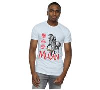 Disney Men's Mulan Movie Horse Pose T-Shirt in White | Size: 5XL Disney White 5XL