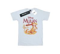 Mulan Mushu Dragon Fire T-Shirt Disney White S