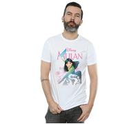 Disney Men's Mulan My Own Hero T-Shirt in White | Size: Medium Disney White M