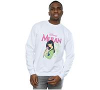 Disney Men's Mulan Pink Magnolia Sweatshirt in White | Size: Large Disney White L