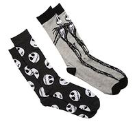 Disney Men's Nightmare Before Christmas 2 Pack Crew Socks
