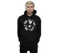 Disney Men's Nightmare Before Christmas Jack Bat Circle Hoodie Black XXXX-Large