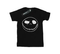 (XXL, Black) Disney Mens Nightmare Before Christmas Jack's Big Face T-Shirt