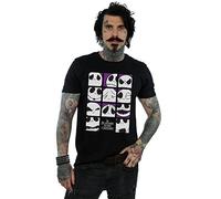 Disney Men's Nightmare Before Christmas Many Faces of Jack Squares T-Shirt Black Medium