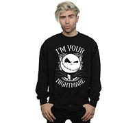 Disney Men's Nightmare Before Christmas Nightmare Sweatshirt Black XXXX-Large