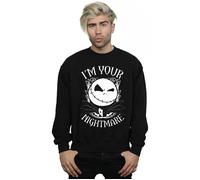 Disney Men's Nightmare Before Christmas Nightmare Sweatshirt in Black | Size: 3XL Disney Black 3XL