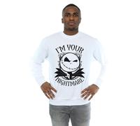Disney Men's Nightmare Before Christmas Nightmare Sweatshirt in White | Size: Large Disney White L