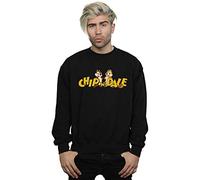 Disney Men's Pastel Logo Sweatshirt Black XXXX-Large