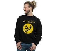 Disney Men's Peter Pan Moon Silhouettes Sweatshirt Black Medium