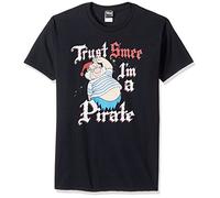 Disney Men's Peter Pan Tinkerbell Trust SMEE I'm A Pirate Graphic T-Shirt, Black, 4XL