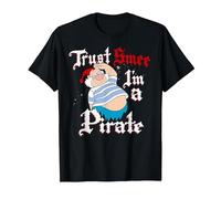 Disney Men's Peter Pan Tinkerbell Trust SMEE I'm A Pirate Graphic T-Shirt, Black, 4XL