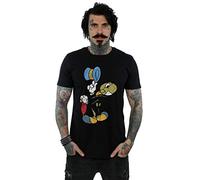 Disney Men's Pinocchio Jiminy Cricket T-Shirt Black Medium