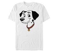 Disney Men's Pongo Big Face T-Shirt, White, 5XL Tall