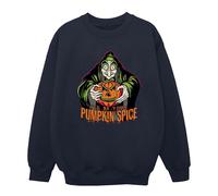 Disney Mens Pumpkin Spice Evil Queen Villains Sweatshirt - Navy Blue - Navy Blue - 3XL