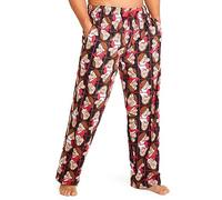 Disney Mens Pyjama Bottoms PJs Loungewear Nightwear Teenagers Comfy Soft Trousers Lounge Pants with Pockets Sleepwear Gifts for Men (3XL, Red Grumpy)