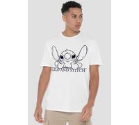 Disney Men's Relax & Sketch T-Shirt in White | Size: Small Disney White S