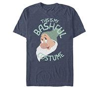 Disney Men's Schneewittchen-Schüchternes Kostüm-t-Shirt, Heather Navy, S