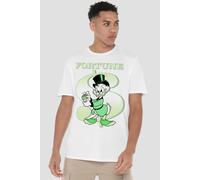 Disney Men's Scrooge Mcduck Dollar Bill T-Shirt in White | Size: Medium Disney White M