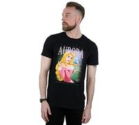 Disney Men's Sleeping Beauty Aurora Montage T-Shirt Black Small