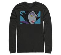 Disney Men's Sleeping Beauty Maleficent Eyes T-Shirt, Black, XXL