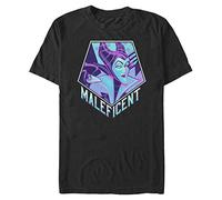 Disney Men's Sleeping Beauty Maleficent Pentaneon T-Shirt, Black, XXL