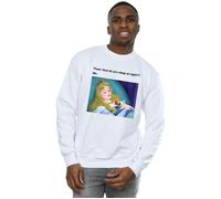 Disney Men's Sleeping Beauty Meme Sweatshirt in White | Size: 3XL Disney White 3XL