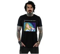 Disney Men's Sleeping Beauty Meme T-Shirt in Black | Size: 2XL Disney Black 2XL