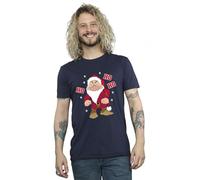 Disney Men's Snow White Grumpy T-Shirt Navy Blue XXXXX-Large