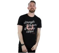 Disney Men's Star Wars The Rise Of Skywalker Strength Wisdom Bravery Hope T-Shirt in Black | Size: Medium Disney Black M