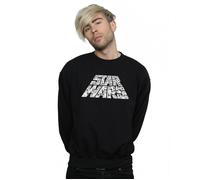 Disney Men's Star Wars The Rise Of Skywalker Trooper Filled Logo Sweatshirt in Black | Size: Large Disney Black L