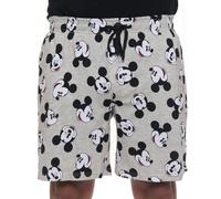 Disney Mens Stitch Mickey All Over Print Lounge Pajama Shorts, Mickey Gray, S