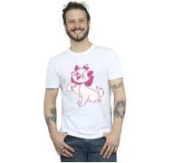 Disney Men's The Aristocats Marie T-Shirt in White | Size: Large Disney White L