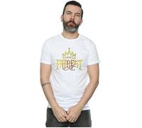 Disney Men's The Descendants Fairest Gold T-Shirt in White | Size: 2XL Disney White 2XL