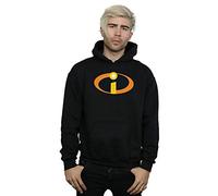 Disney Men's The Incredibles Costume Logo Hoodie Black Medium